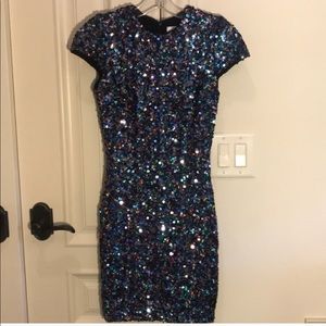 Dress the Population Tabitha Sequin Dress, XS
